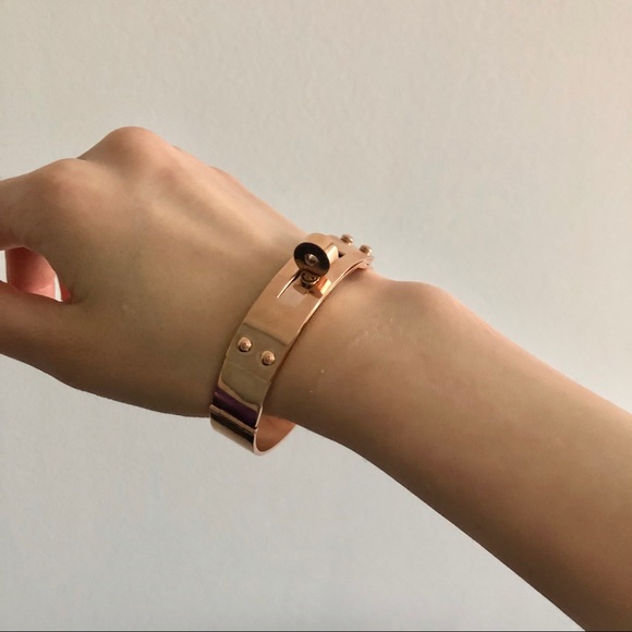 Rose gold lock kelly bracelet - Picture 7 of 7